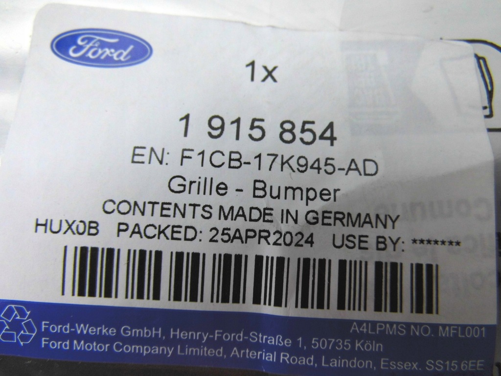 Ford C-Max MK2 Grand C-Max 2015-oe Stoßfänger Kühlergrill Product image