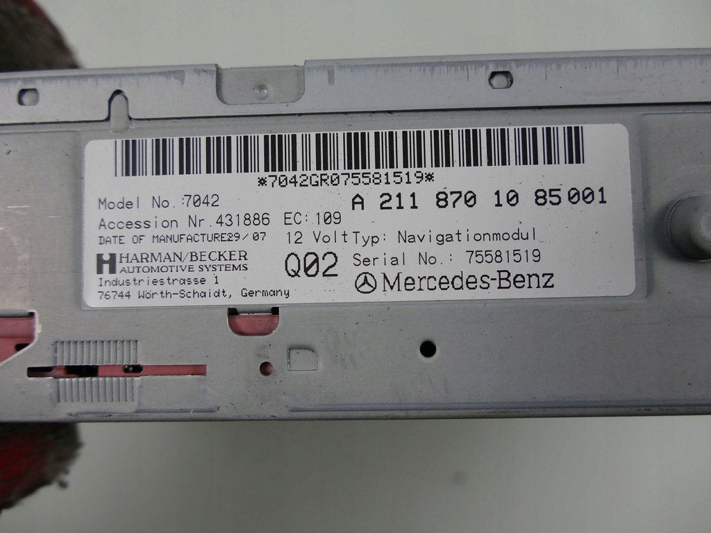 MERCEDES SLK R171 NAVIGATIONSLESER W211 ANTRIEB Product image