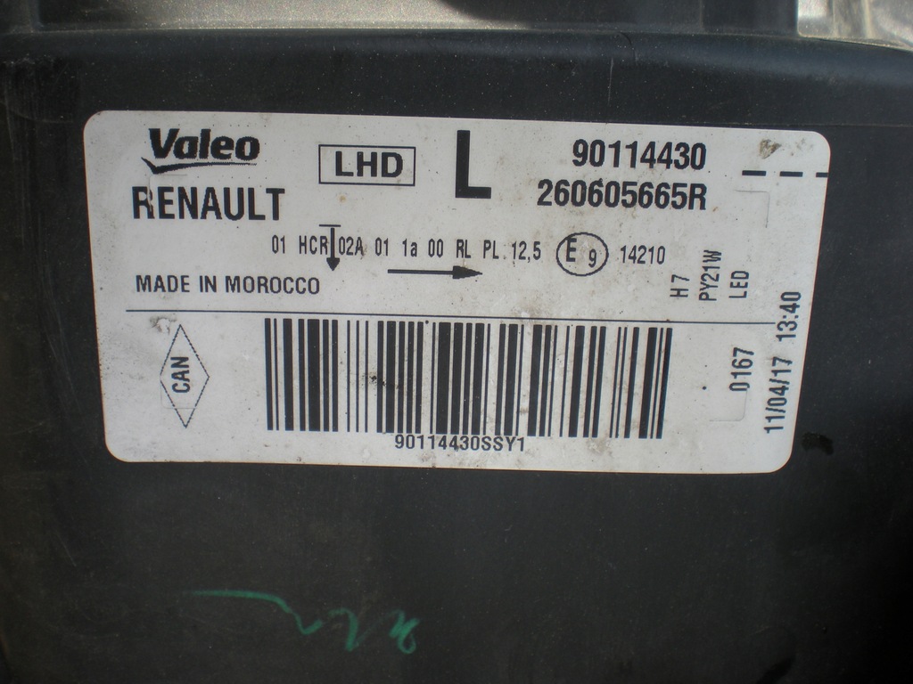 Dacia Sandero 2 LCI Scheinwerfer H7+ LED L 10943 Product image