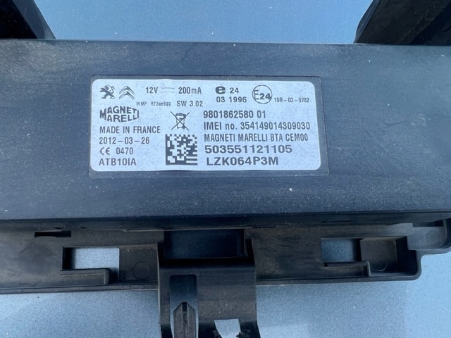 Peugeot Citroen 9801862580 Navigationssteuermodul Product image
