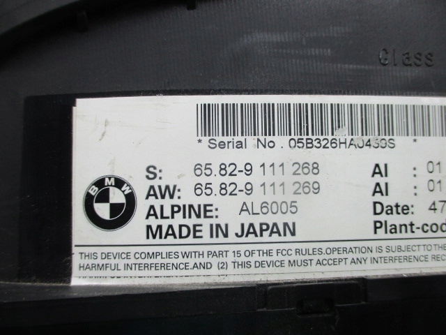 BMW E60 E63 Display Navigationsmonitor Product image
