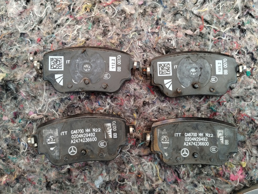 Bremsscheiben Heckblöcke Mercedes W177 W247 A2474230212 A2474236600 Product image