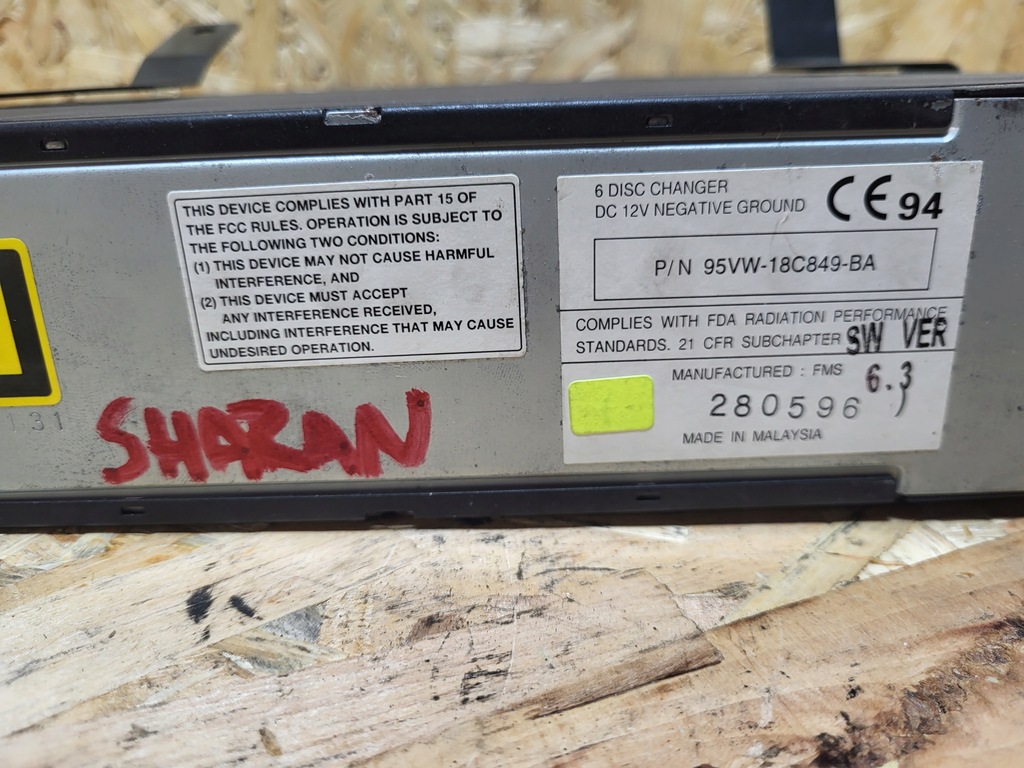 Ford Galaxy CD Changer für 6 CD 95vw18c849ba Product image