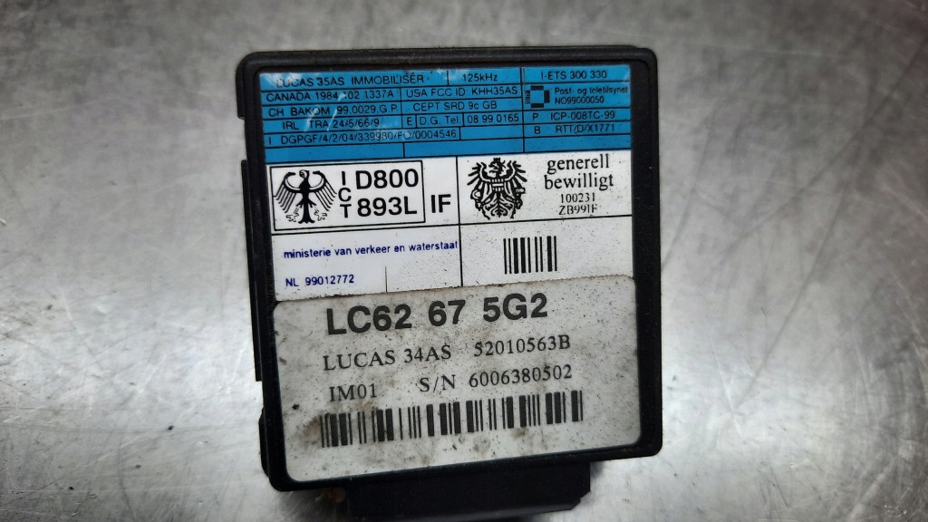 MAZDA 626 Wegfahrsperrenmodul LC62675G2 Product image