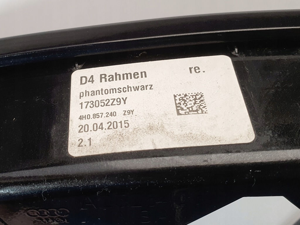 Rahmengehäusespiegel Audi A8 D4 LZ9Y OE Product image