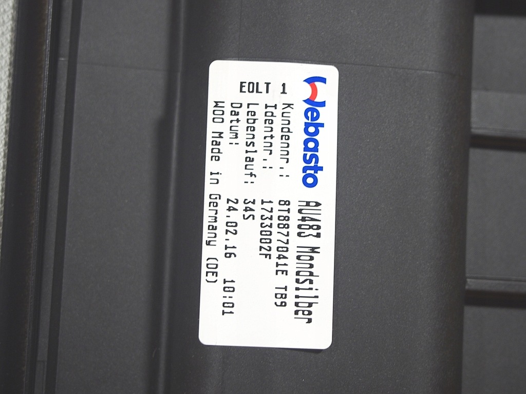 Audi A5 8T 16KM Schiebedach Rollladen 8t8877041e Product image
