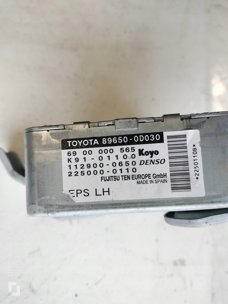 YARIS I UNTERSTÜTZUNGSMODUL UNTERSTÜTZUNGSCONTROLLER 89650-0D030 6900000565 Product image