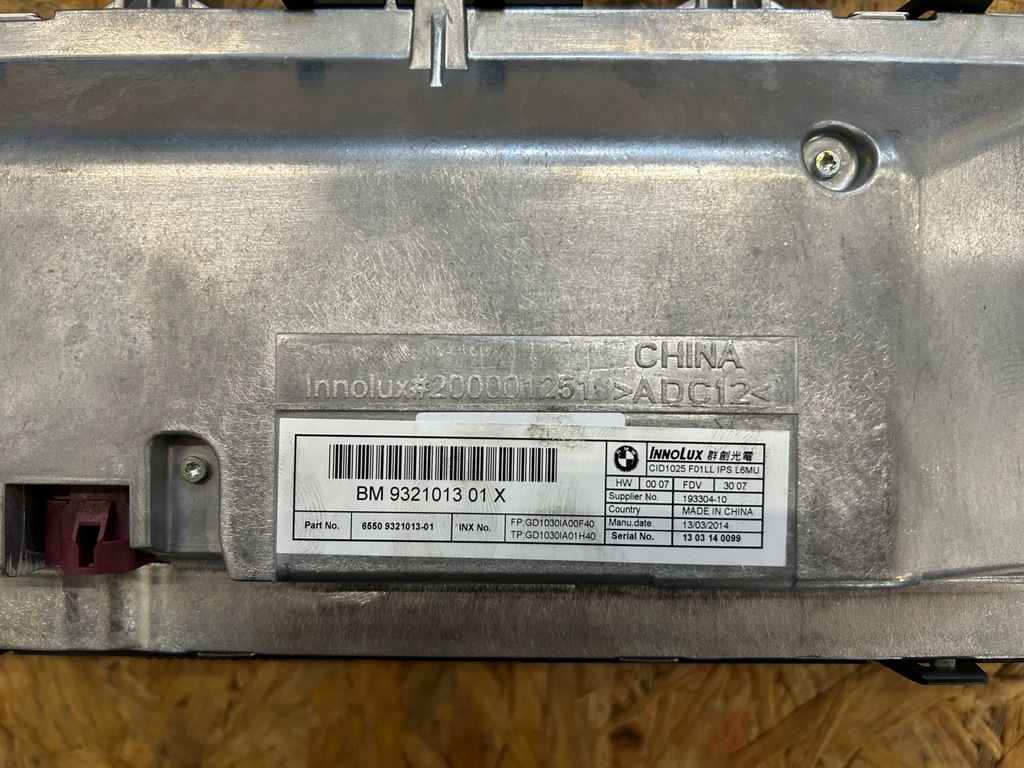 MONITORBILDSCHIRM-ANZEIGE BMW 7 F01 F02 LCI LIFT 2014 USA M-PAKET Product image