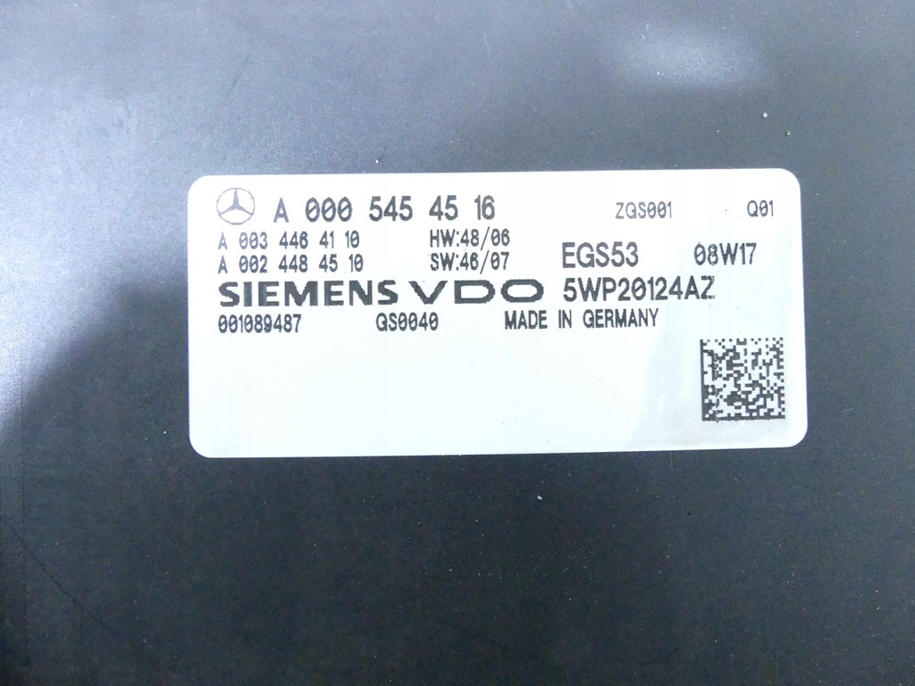 MERCEDES W204 GETRIEBEMODUL Product image