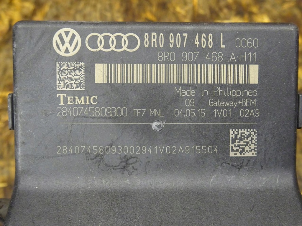 AUDI A4 B8 8K LIFT 12-15 GATEWAY-CONTROLLER-MODUL 8R0907468L Product image