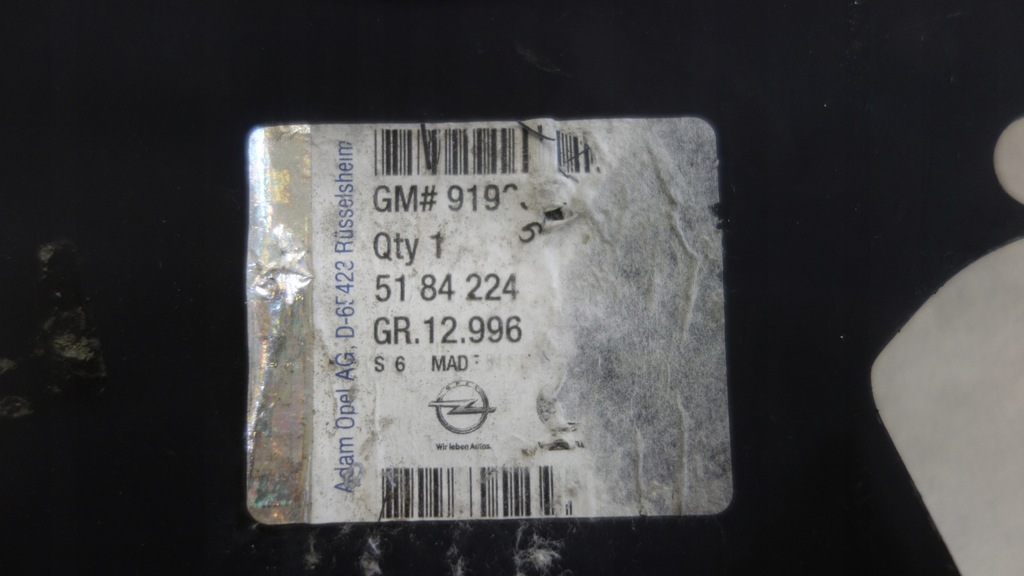 OPEL CORSA C COMBO HECKRIEMEN HINTERWAND Product image