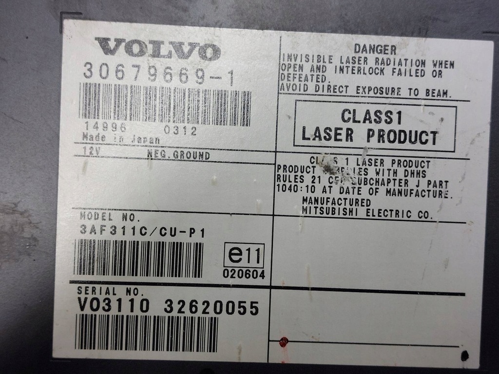 FAHREN NAVIGATIONSLESER FERNBEDIENUNG VOLVO S40 II V50 I 30679669 30657371 Product image