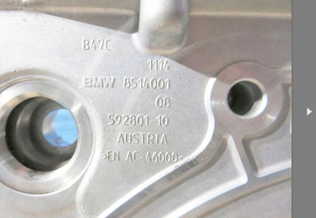 BMW MINI COOPER 2.0D B47 STEUERUNGSABDECKUNG Product image