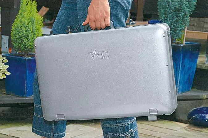 FALTBARER GASKOCHER MIT GRILLPLATTE HPV CALYPSO 5000 50 mbar AUSGANG Product image