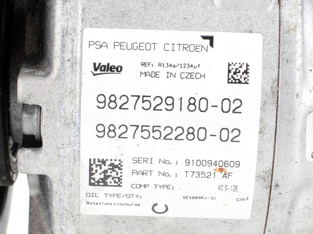 KLIMAANLAGE KOMPRESSOR 3008 308 5008 II PARTNER RIFTER IV COMBO GRANDLAND X Product image