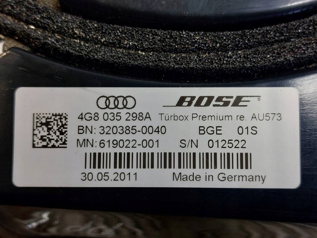 Lautsprecher Set Bose Audi A7 4G 4G0035223B 4G8035298A 4G9035382A Product image