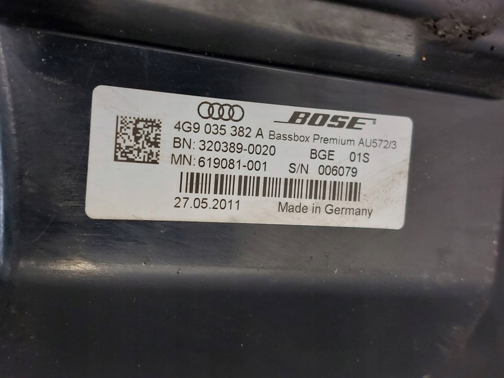 Lautsprecher Set Bose Audi A7 4G 4G0035223B 4G8035298A 4G9035382A Product image
