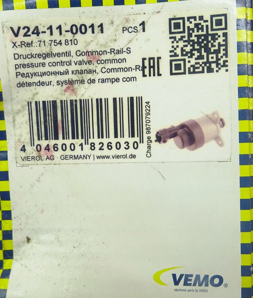 Iveco täglich 2,3 Fiat Ducato III 2,3 D 71754810 Kraftstoffdruckventil Product image