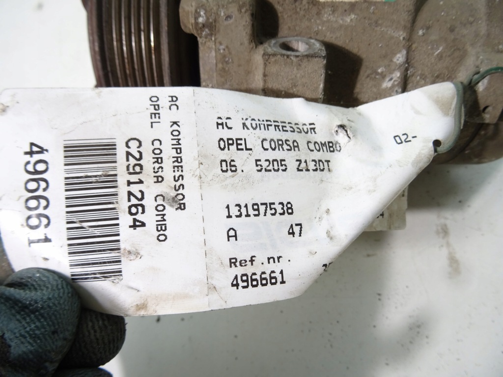 OPEL COMBO 13197538 KLIMAANLAGEKOMPRESSOR Product image