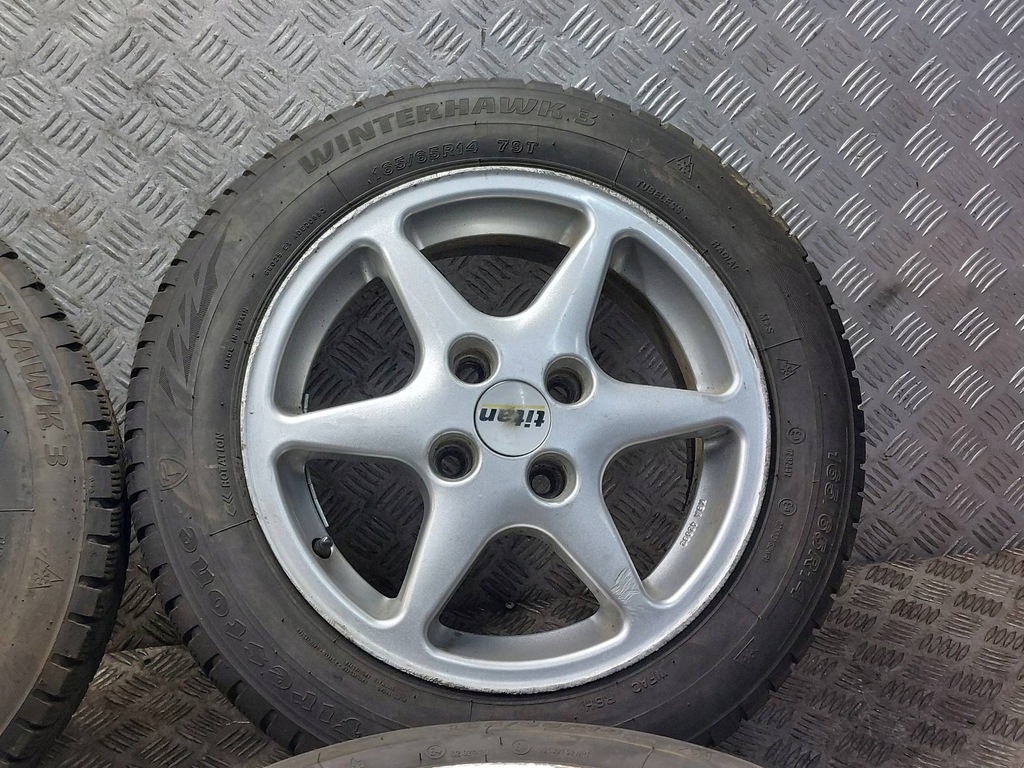 WINTERRÄDER 4X100 6Jx14 ET37 165/65R14 HYUNDAI MAZDA KIA HONDA TOYOTA Product image