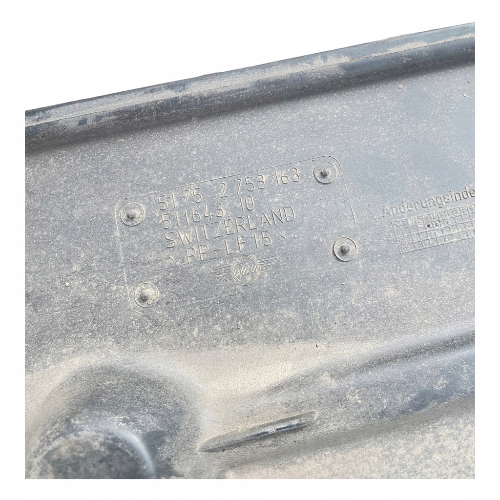 Mini Cooper R56 Plattenabdeckung Fahrgestellverkleidung links 2753163 Product image