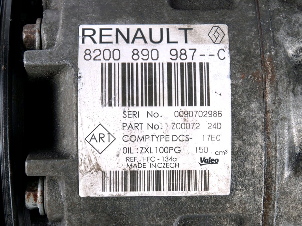 KOMPRESSOR, KLIMAANLAGE KOMPRESSOR RENAULT LAGUNA III 2.0 3.0 DCI 8200890987 Product image