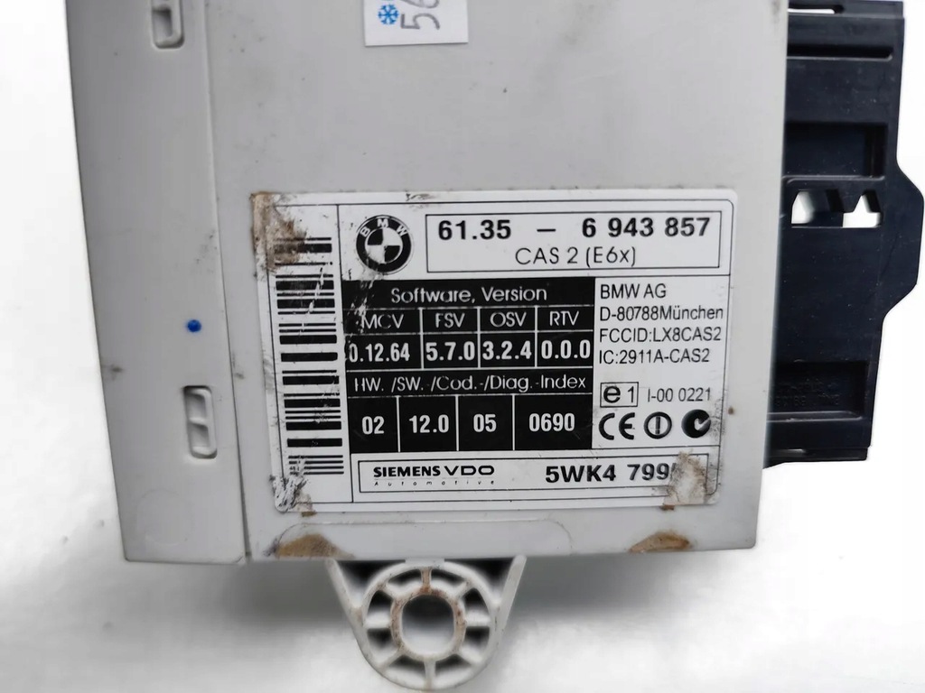 BMW 6 -Serienmodul / CAS 645CI MEDINE 245 kW (333 HP) 6943857 Product image