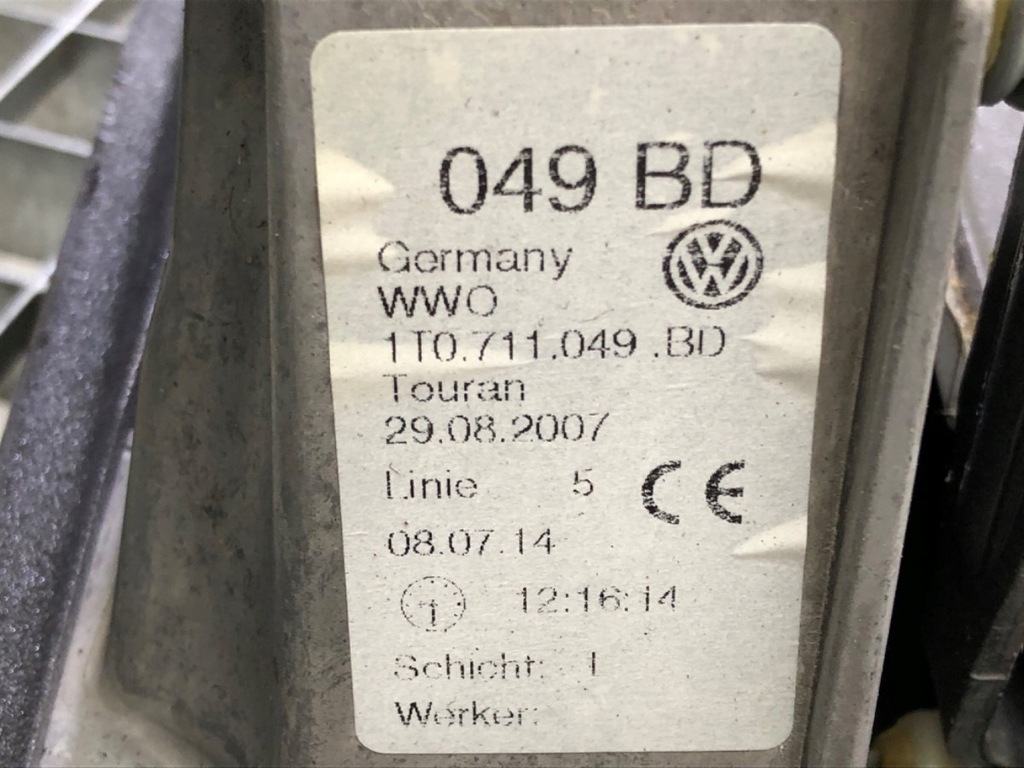 SCHALTHEBEL VW TOURAN 1,6 105KM 10-15 Product image