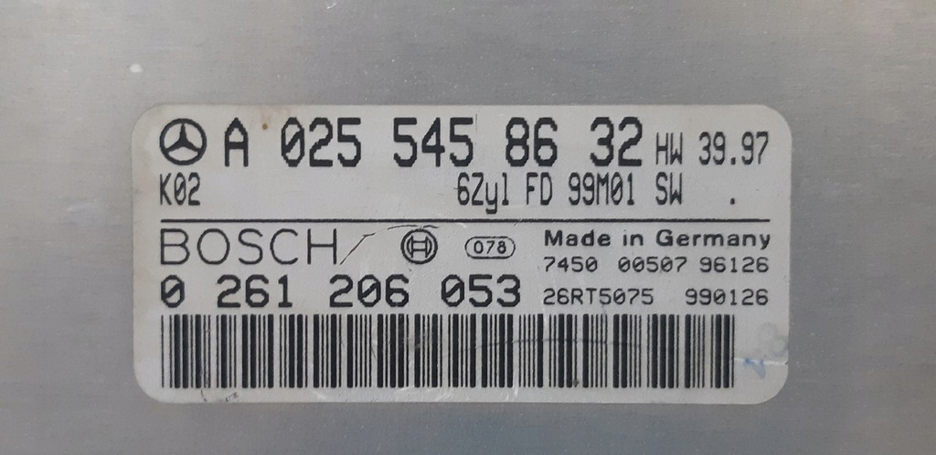 W210 2.4 V6 ASR-MOTORSTEUERGERÄT A0255458632 Product image