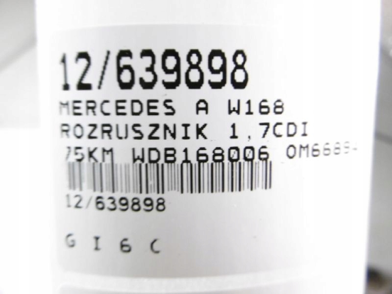 W168 ANLASSER 0051511601 1.7CDI 0001115008 Product image