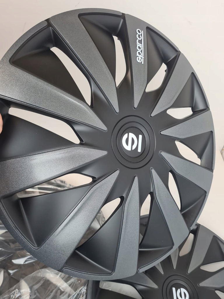 Sparco Lazio 16 "Car Hubcaps 3 Black Universal Product image