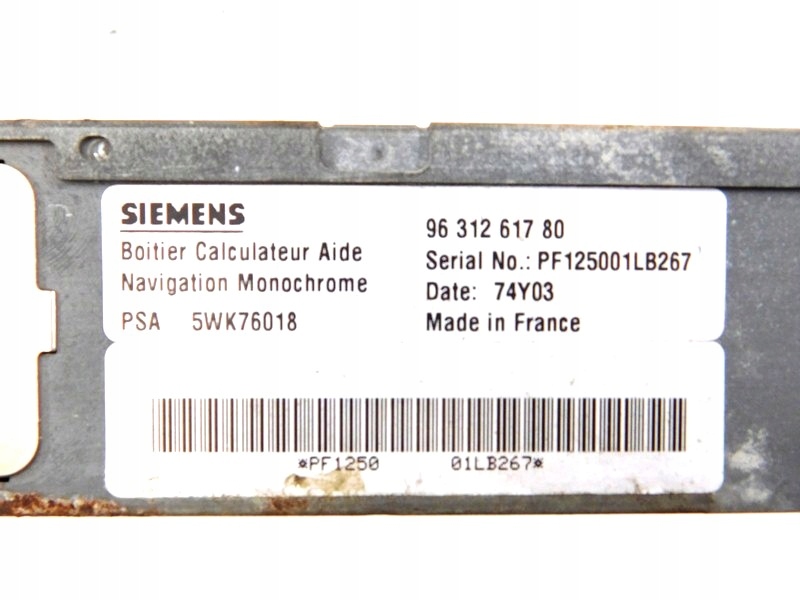 R/20 PEUGEOT CITROEN NAVIGATIONSLESER 9631261780 Product image