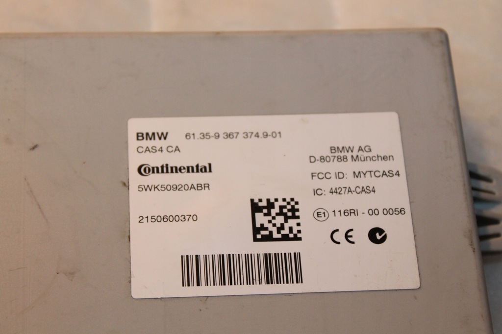 STEUERMODUL F25 X BMW F07 CAS4 LCI F10 F11 F15 Product image