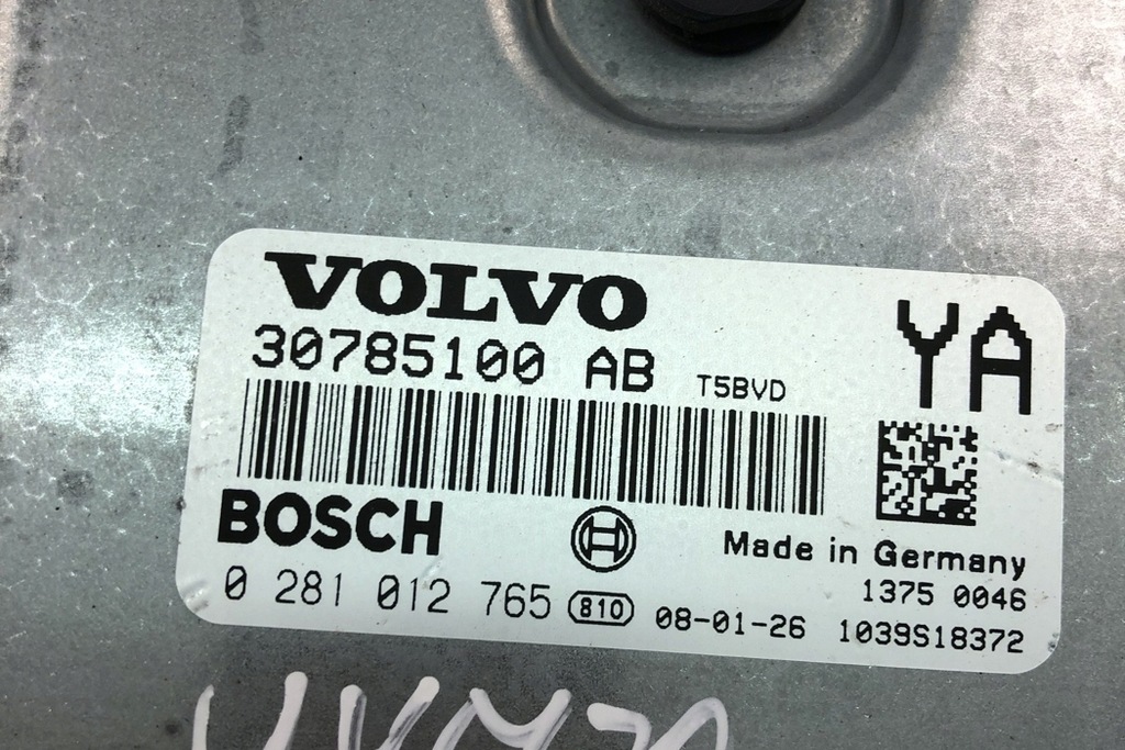 ECU Volvo V70 III (BW) 30785100 AB 2009 Motorregeleinheit 2009 Product image
