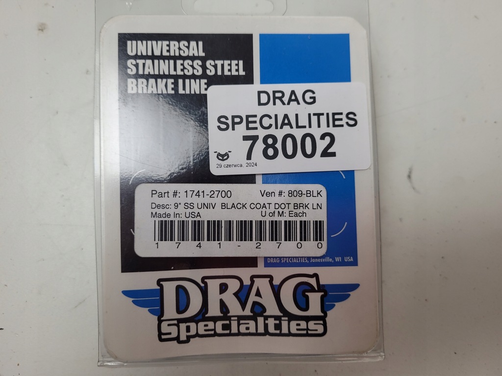 DRAG SPECIALTIES BREMSSCHLAUCH 9" Product image