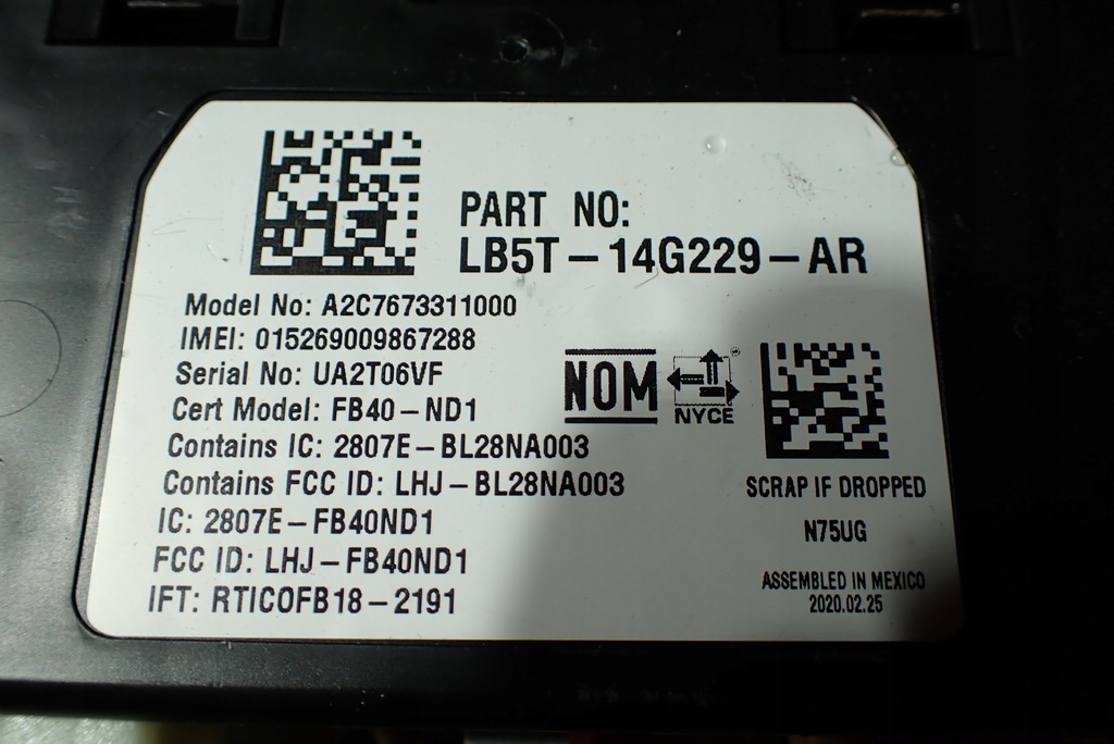 Telematik-TCU-Modul Ford Explorer 2020- Product image