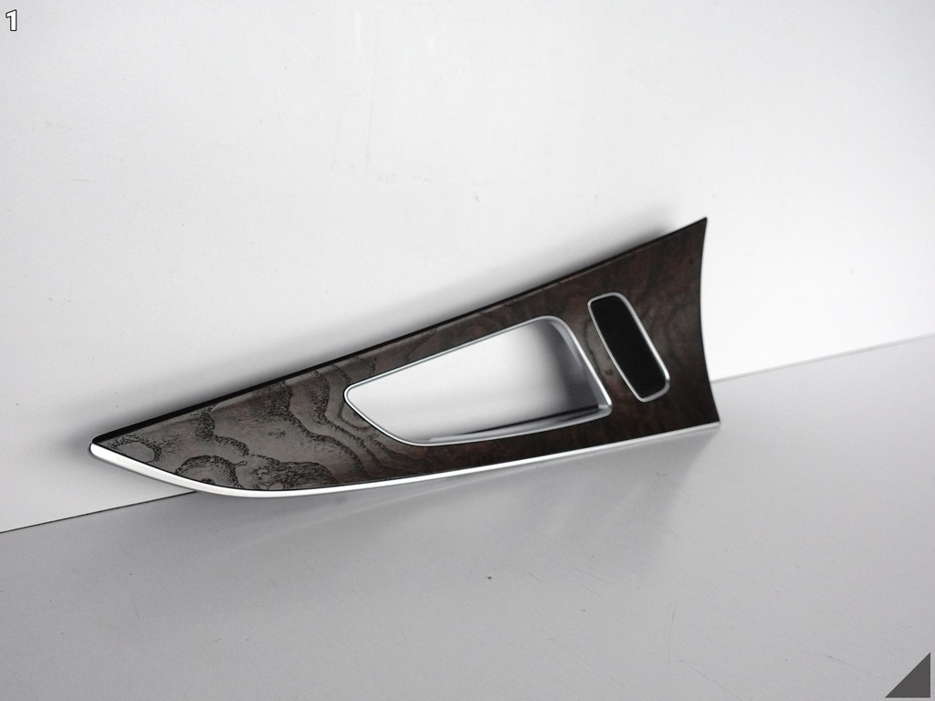 AUDI A6 S6 4G0 C7 LIFT 10-18 COVER DOOR DECOR RIGHT CHROME WOOD AJ3 Product image