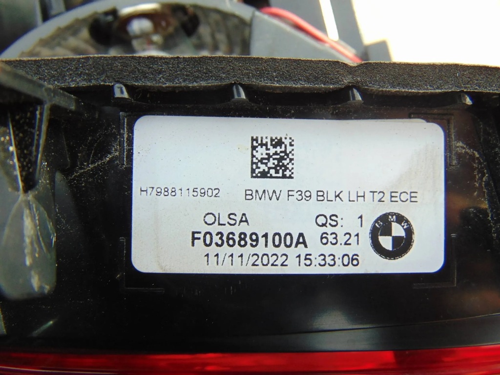 BMW X2 F39 HECKLEUCHTE LINKS IN DER KLAPPE 9881159 Product image
