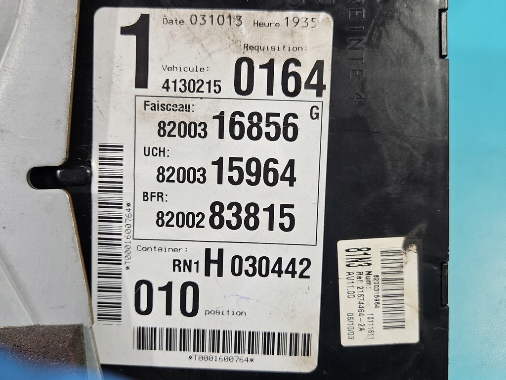 BSI Renault Espace IV 8200316856 Modul Controller Product image