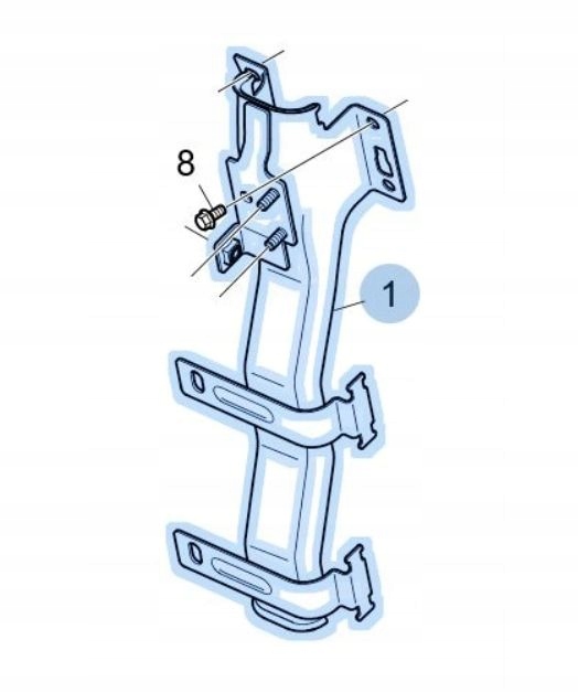 HALTERUNG MONTAGE SCANIA NGS R S P G 2556914 2297787 B-B Product image