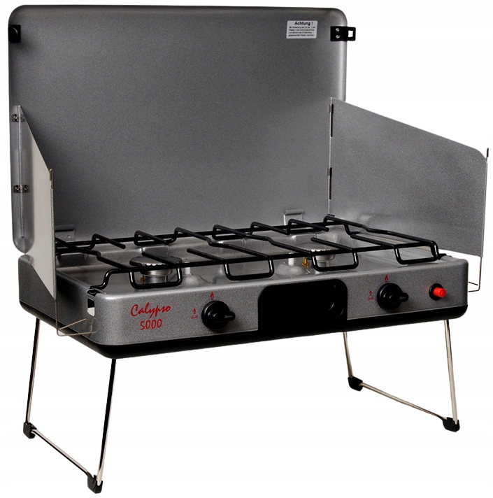 FALTBARER GASKOCHER MIT GRILLPLATTE HPV CALYPSO 5000 50 mbar AUSGANG Product image