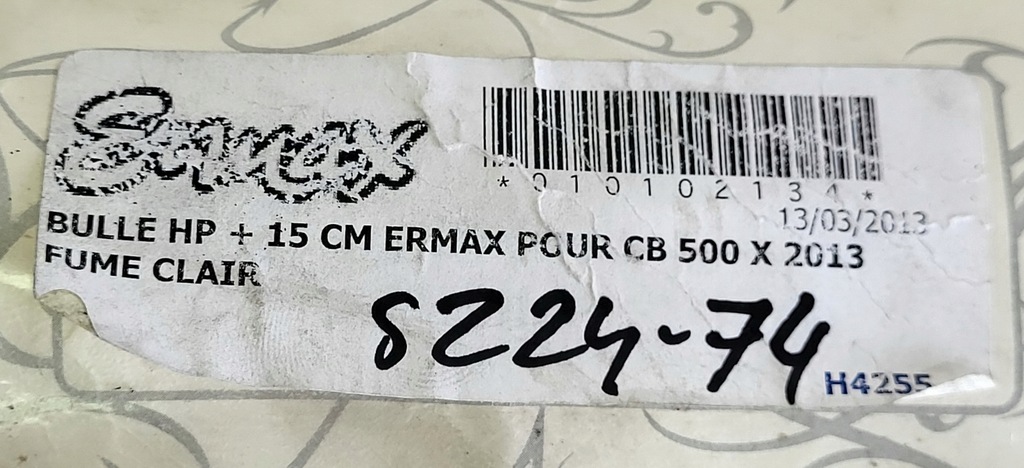 NEUES ERMAX-Glas +15 cm Honda CB 500X 500 X 2013 H4255 Product image