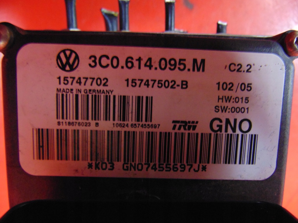 VW PASSAT B6 3C ABS BREMSPUMPE 3C0614095M Product image