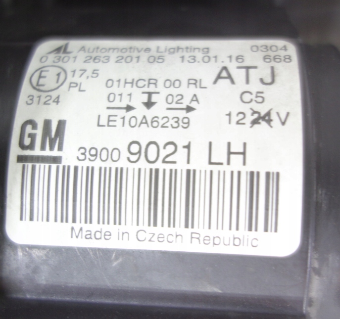 SCHEINWERFER VORDERE LAMPE OPEL ZAFIRA C III 3 LINKS EUROPA ORIGINAL KOMPLETT Product image