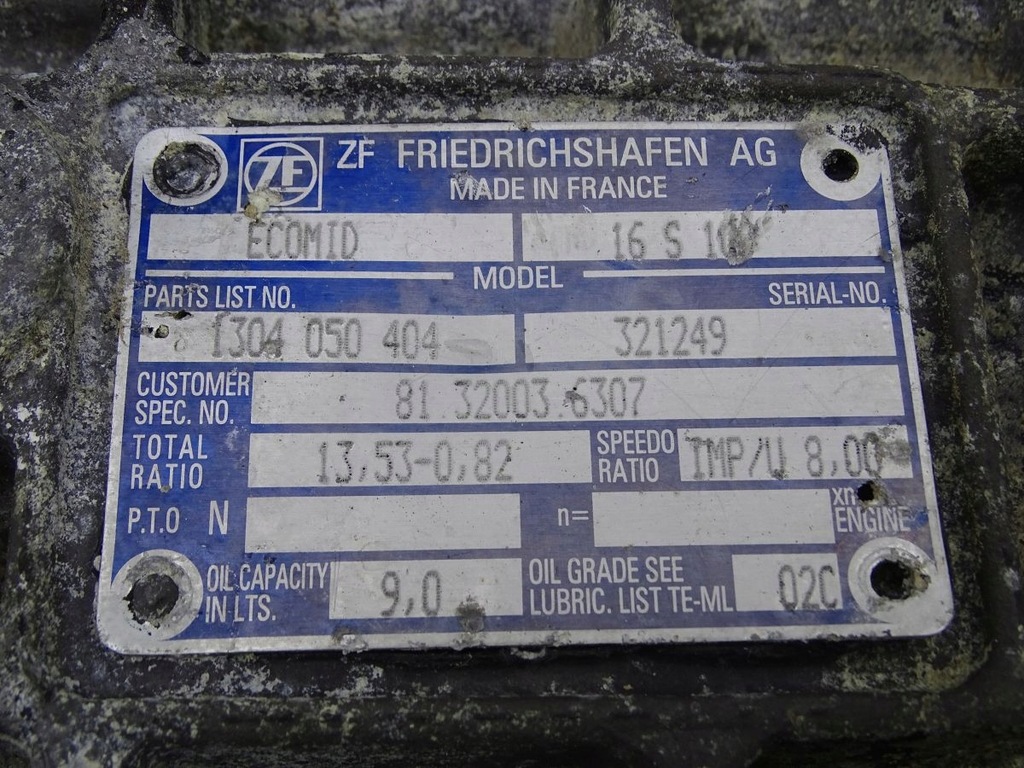 MAN GEARBOX 16S109 KOLBENWELLE SELEKTOR Product image