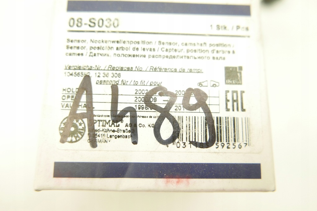 Astra G 1,6 Meriva A 1,6 1236308 10456592 Nockenwellensensor -Sensor Product image