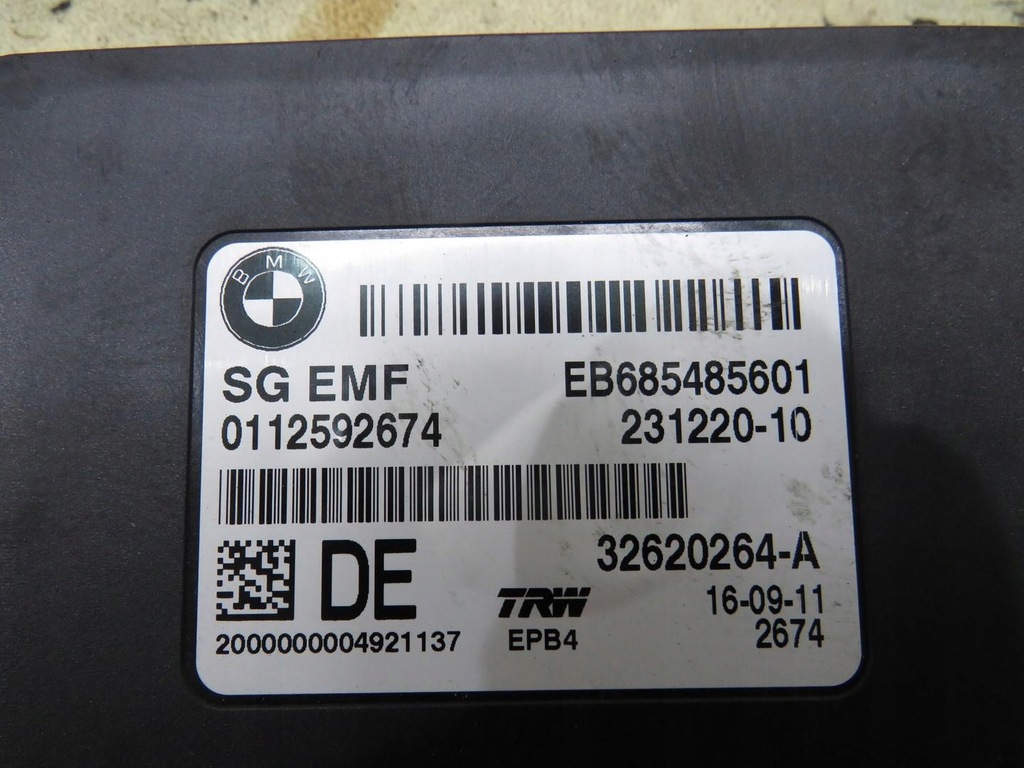 HANDBREMSSTEUERUNG BMW 6 F06 F12 F13 6854856 Product image