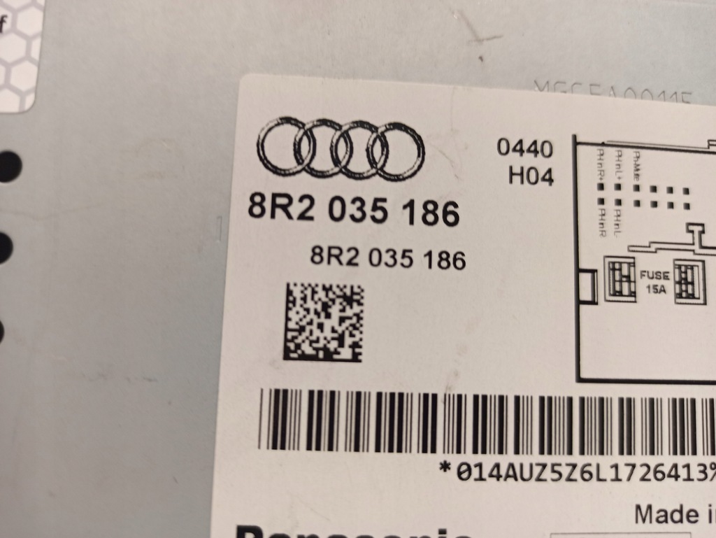 RADIO CD KONZERT AUDI A4 B8 8R2035186 Product image