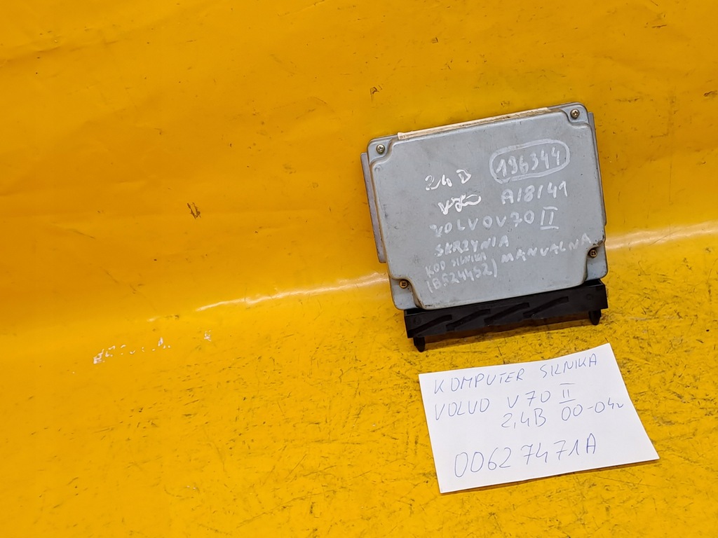 MOTORCOMPUTER VOLVO V70 II 2.4B 00-04 00627471A. Product image
