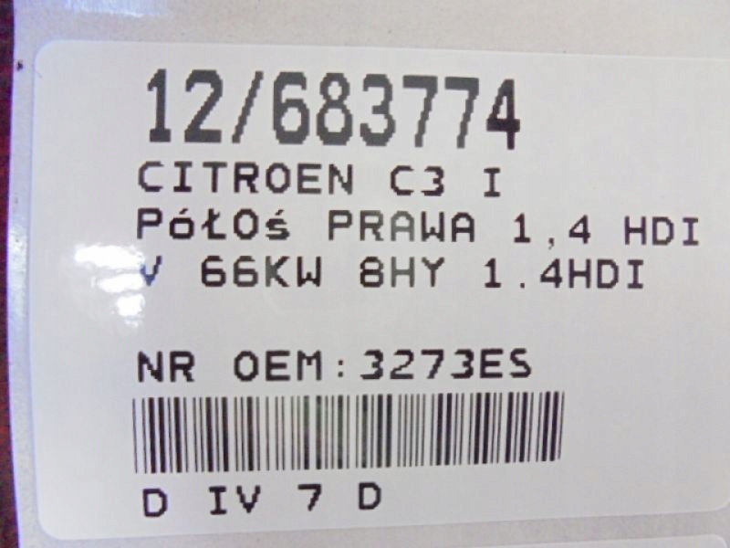 CITROEN C3 UND HALBRECHTS 1.4HDI Product image